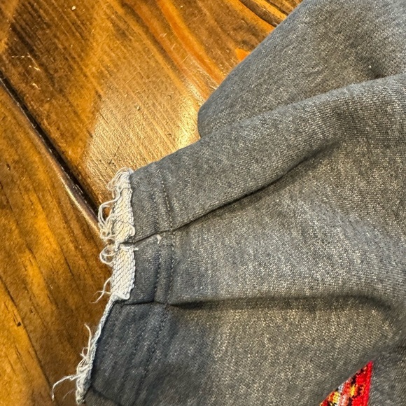 Natural life sweatshirt BOHO oversized knitted trim. Size S/M - Picture 11 of 13